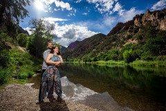 Fun, Colorful Adventure Engagement Session at Black Canyon of th