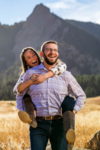 Colorful Engagement session in Boulder, CO