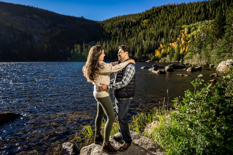 Fun and Colorful Engagement Session in Rocky Mountain National P