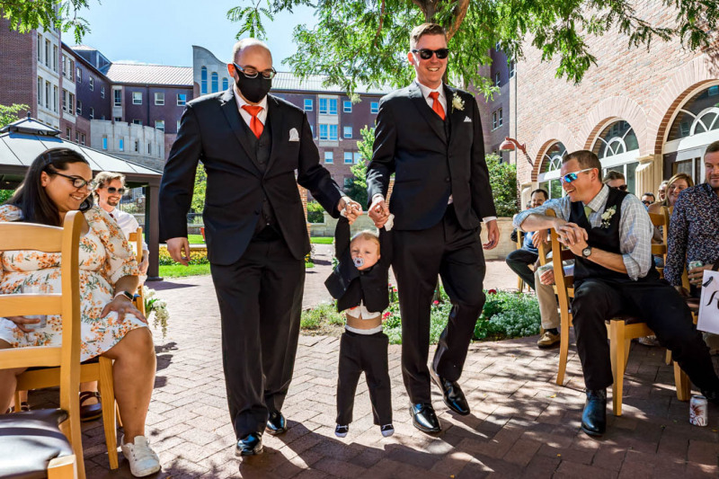 Fun and Colorful Wedding at the Knoebel Events Center in Denver,