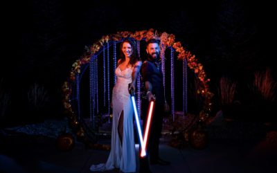 A fun and colorful Halloween wedding in Severance, CO