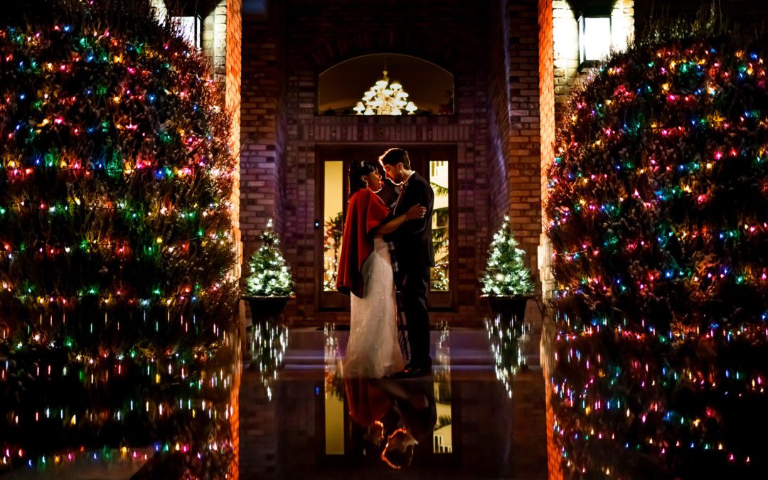 A Christmas micro wedding in Denver, CO