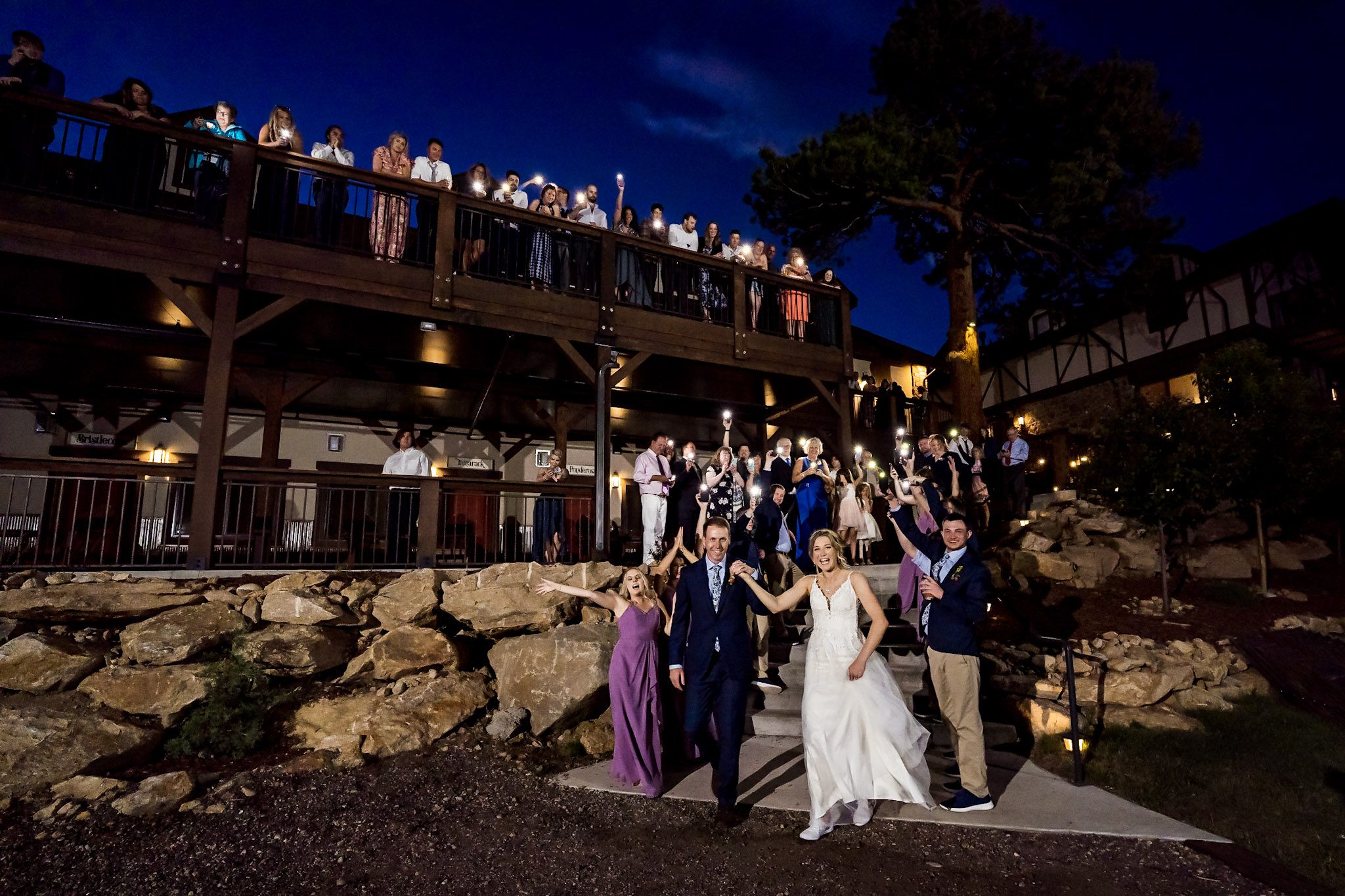 Fun and colorful summer wedding at The Landing in Estes Park Colorado by Bonnie Photo