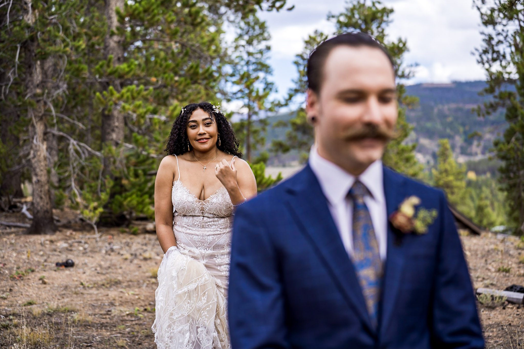 Small, fun wedding in Breckenridge Colorado. Diverse family and friends cooked dinner instead of having it catered.