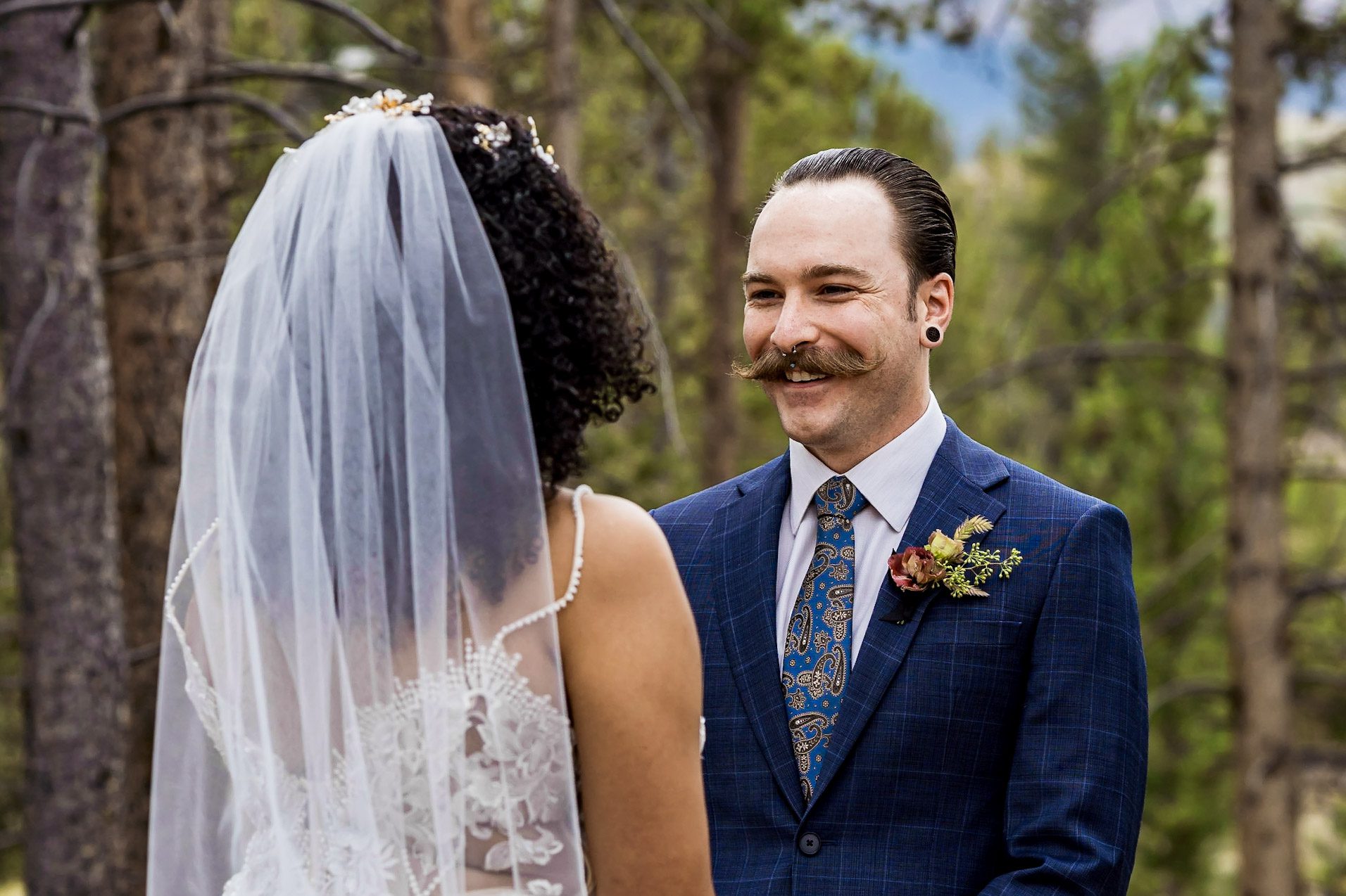 Small, fun wedding in Breckenridge Colorado. Diverse family and friends cooked dinner instead of having it catered.